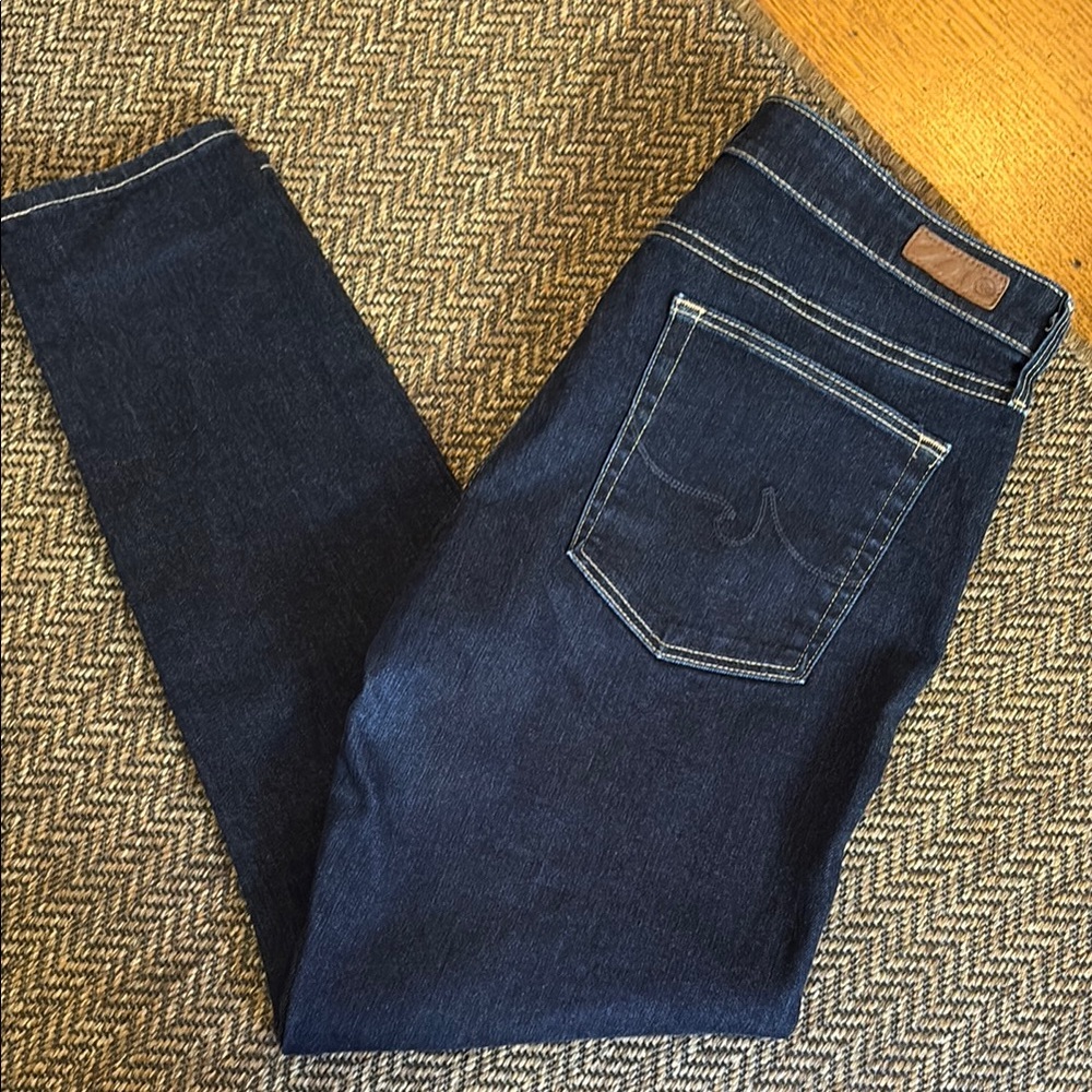 Ag Adriano Goldschmied Blue Skinny Jeans with Stretch Excellent Condition